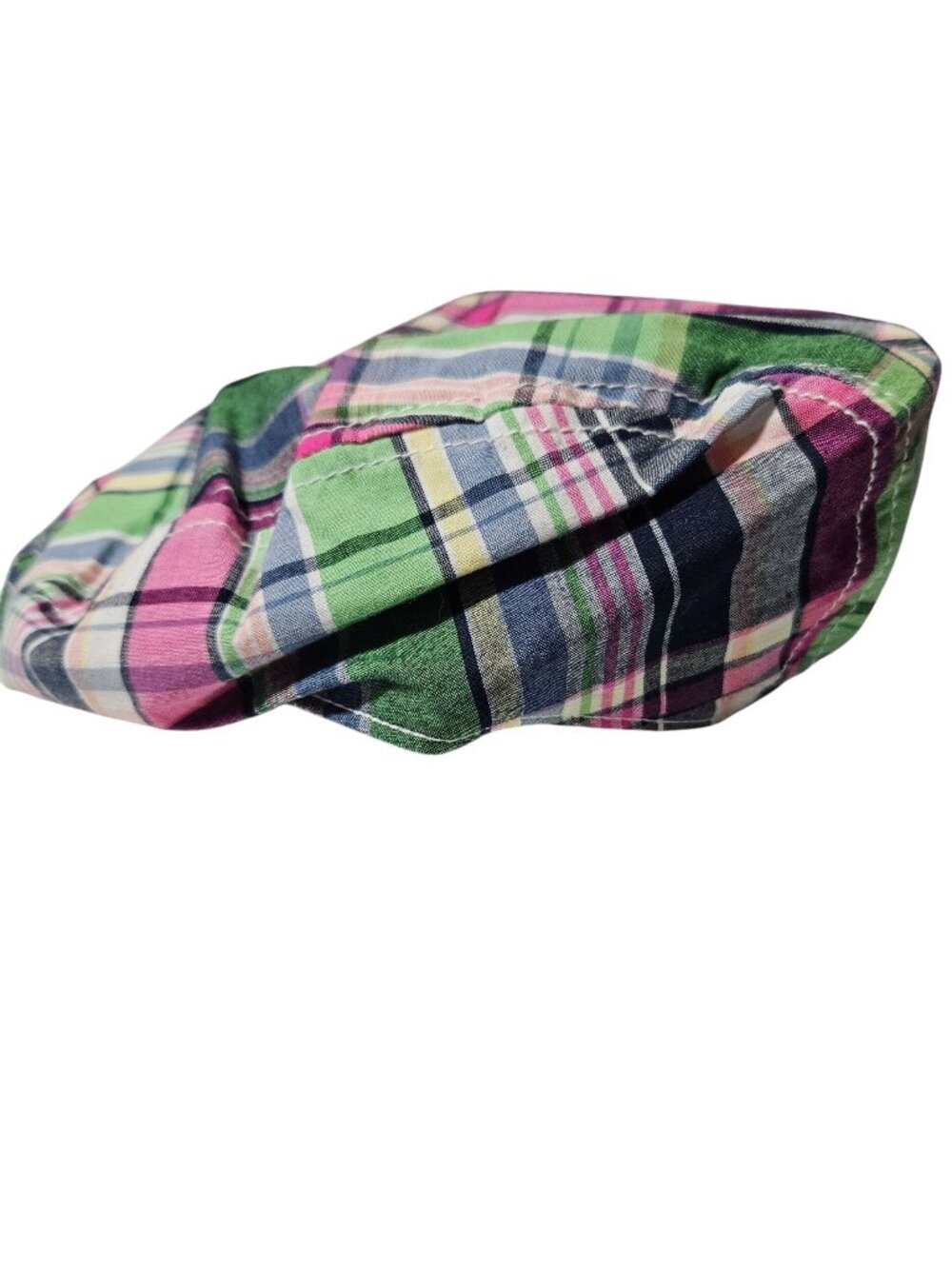 Gymboree Newsboy Cap Kids Size 2T 3T Colorful Plaid Cabbie Madras Hat Cap Cotton